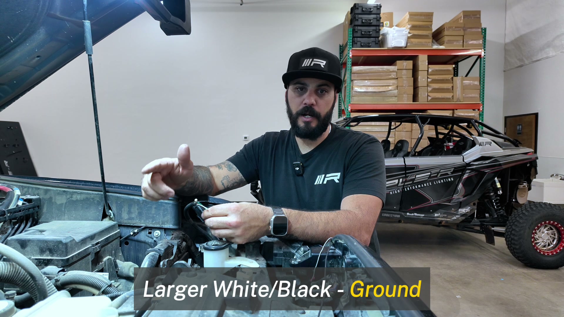 Triple-R wiring harness connection and ground wire routing