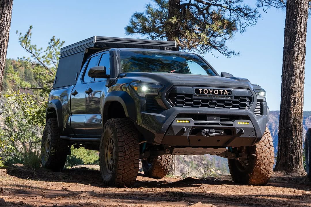 Tacoma navigating forested mountain trail